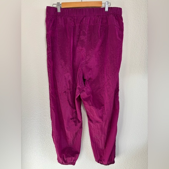 Gap Fit Fuchsia Lightweight Lustre Windbreaker High Rise Jogger Pants Size XL - Picture 5 of 6